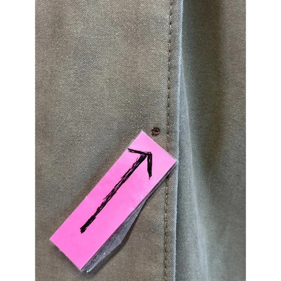 LONDON FOG Womens Brown L-Reg Long Hooded Lining Coat Slit Back FLAWS - Picture 3 of 15